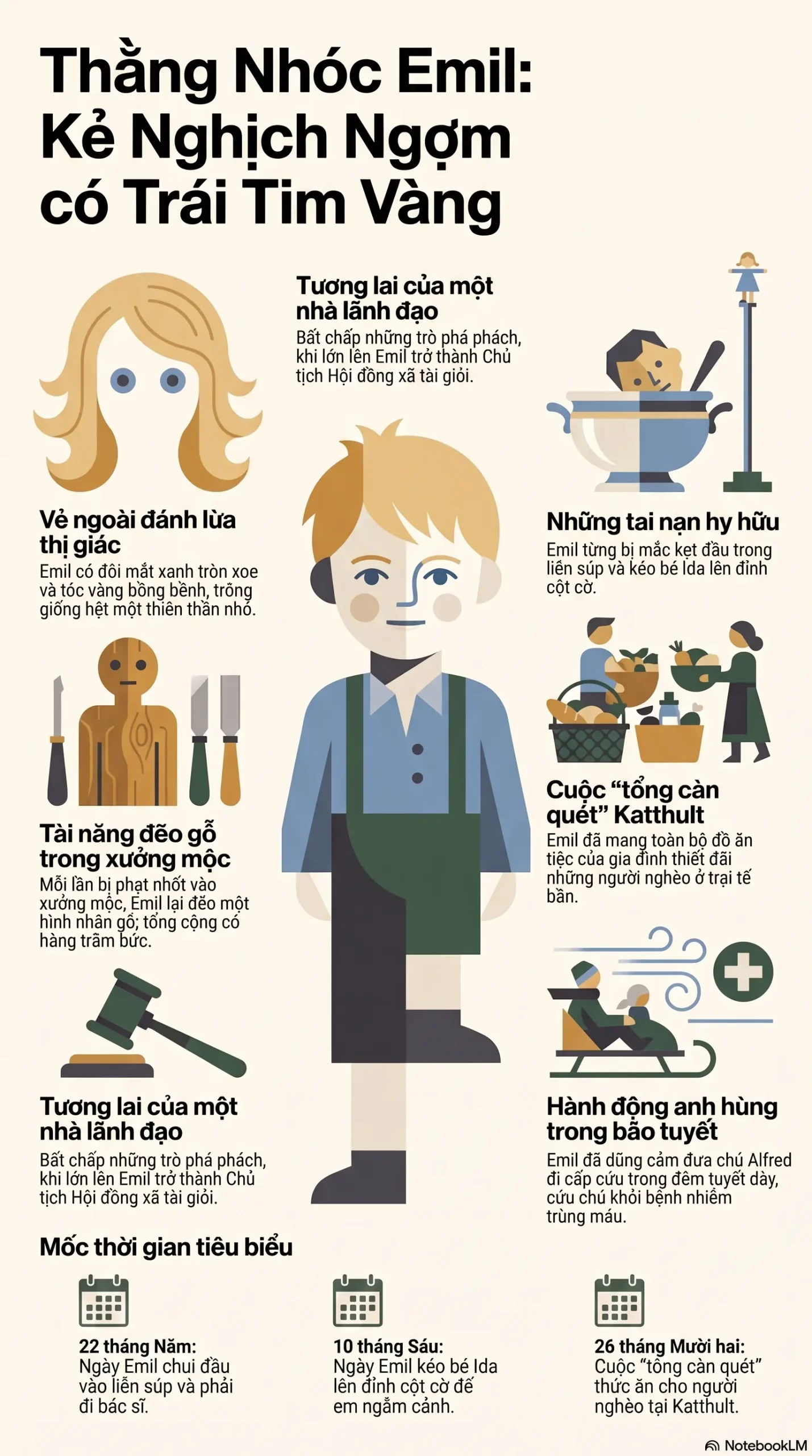 Infographic - Lại Thằng Nhóc Emil: Thiên Thần Hay 