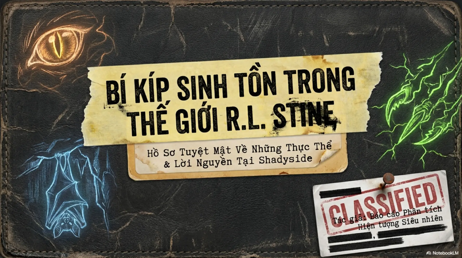 Slide Tóm tắt 1 - Vũ Trụ Kinh Dị Của R.L. Stine: Khám Phá Những Bí Mật Kỳ Bí Tại Mecobooks