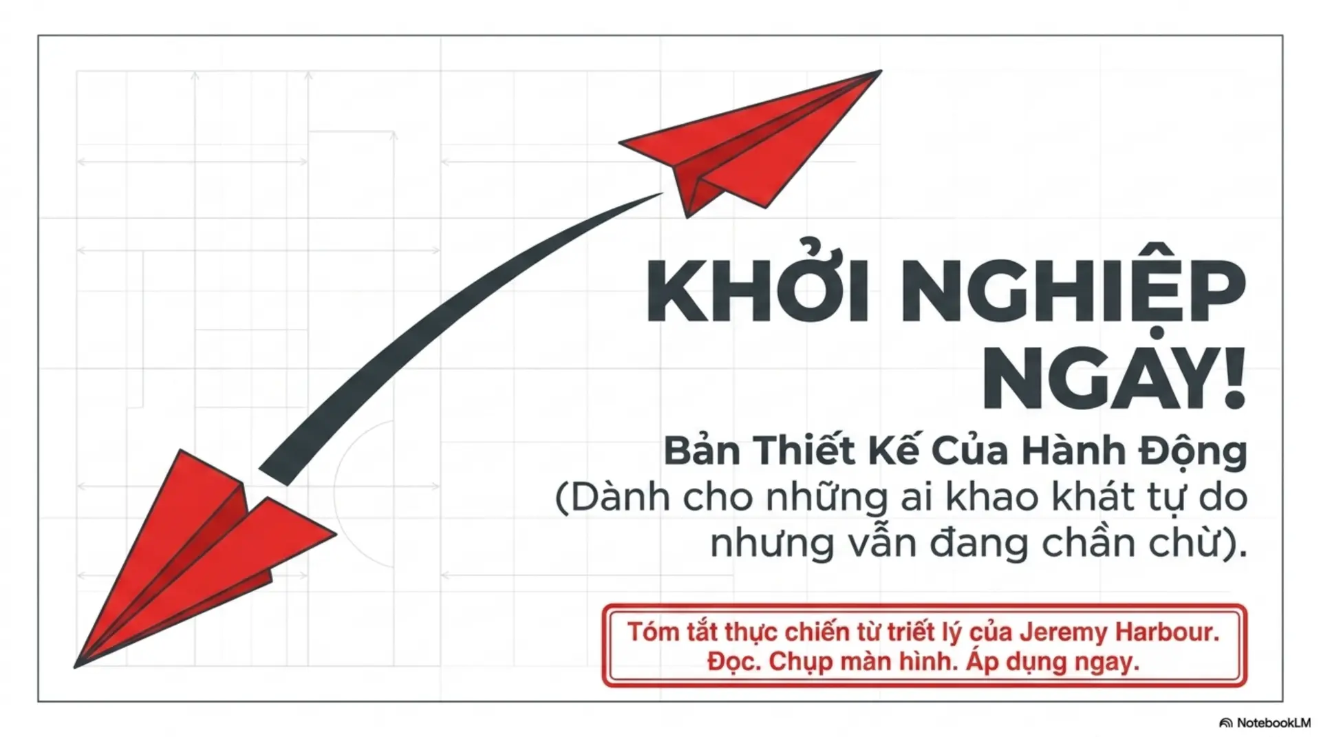 Slide Tóm tắt 1 - [Review Sách] Khởi Nghiệp Ngay! – Đừng Đợi Đến Khi Sẵn Sàng: Bài Học Từ Jeremy Harbour