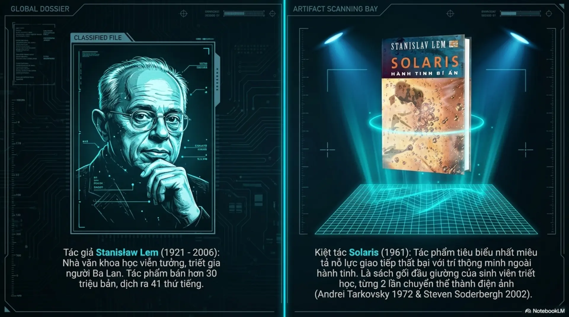 Slide Tóm tắt 2 - [Review] Solaris: Khi Vũ Trụ Là Một Tấm Gương Soi Chiếu Nội Tâm Con Người
