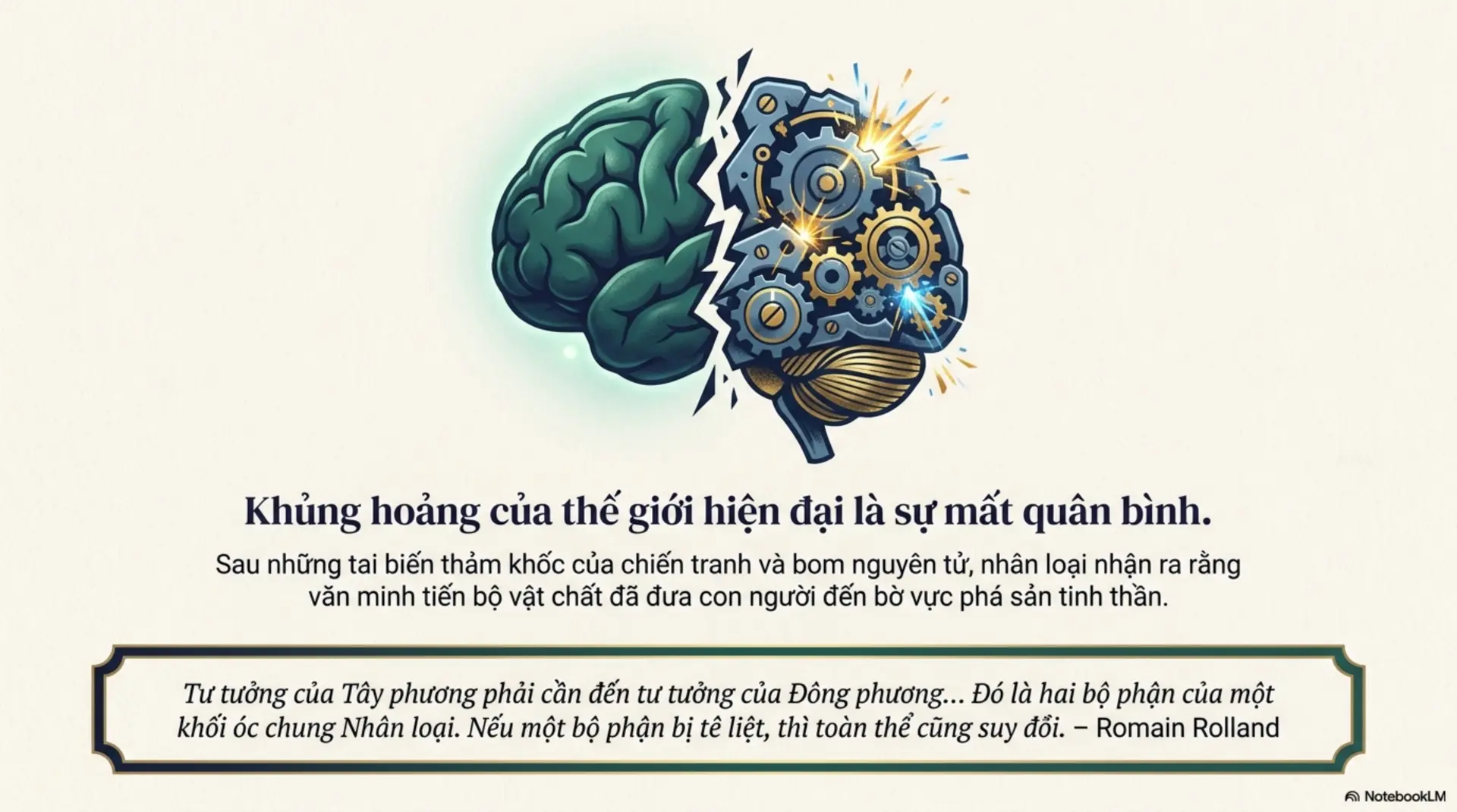 Slide Tóm tắt 2 - Văn Minh Đông Phương và Tây Phương: Tìm Lại Điểm Cân Bằng Trong