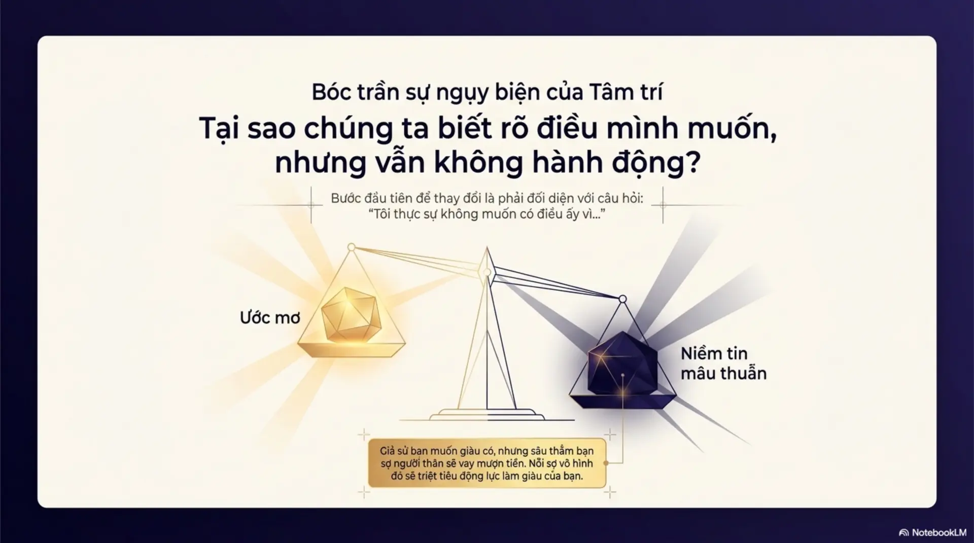 Slide Tóm tắt 5 - [Mecobooks] Biến Ước Mơ Thành Hiện Thực: Khi Niềm Tin Chính Là Bản Thiết Kế Của Cuộc Đời