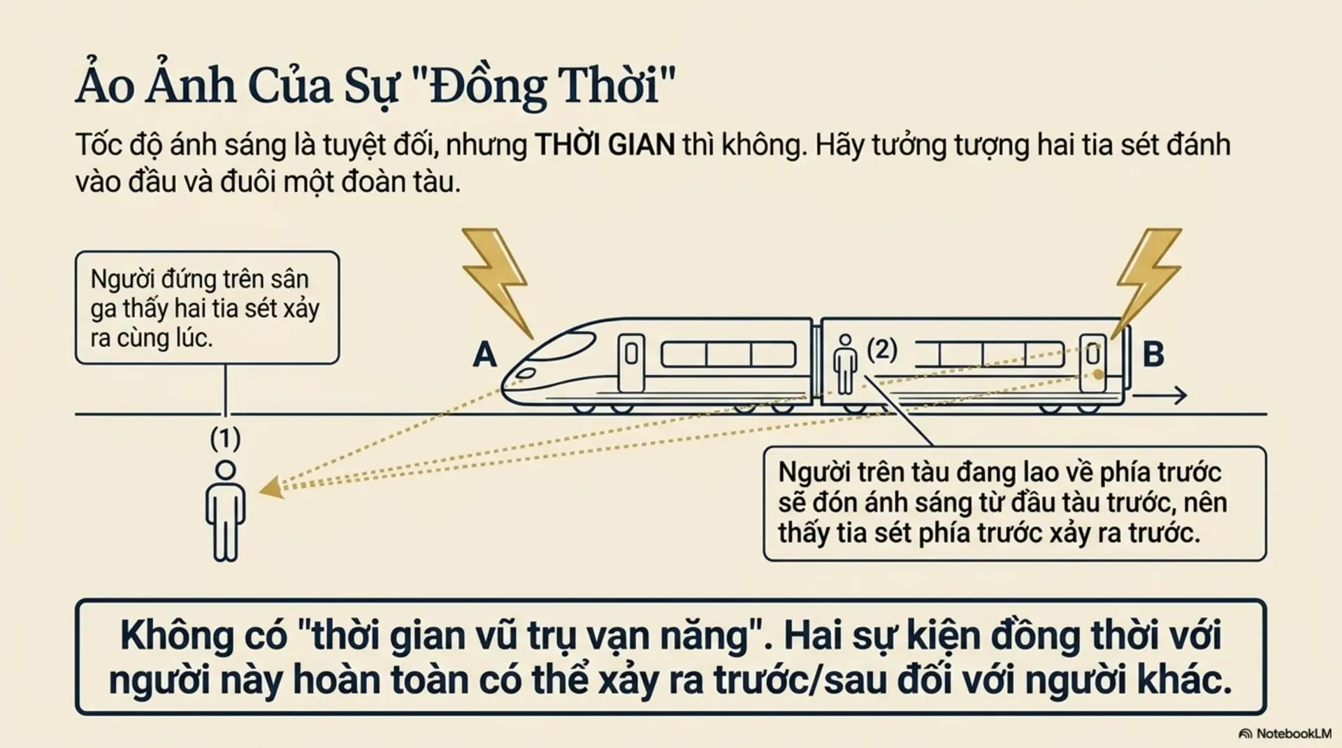 Slide Tóm tắt 6 - Thuyết Tương Đối Cho Mọi Người: Hành Trình Khám Phá Vũ Trụ Qua Tư Duy Einstein