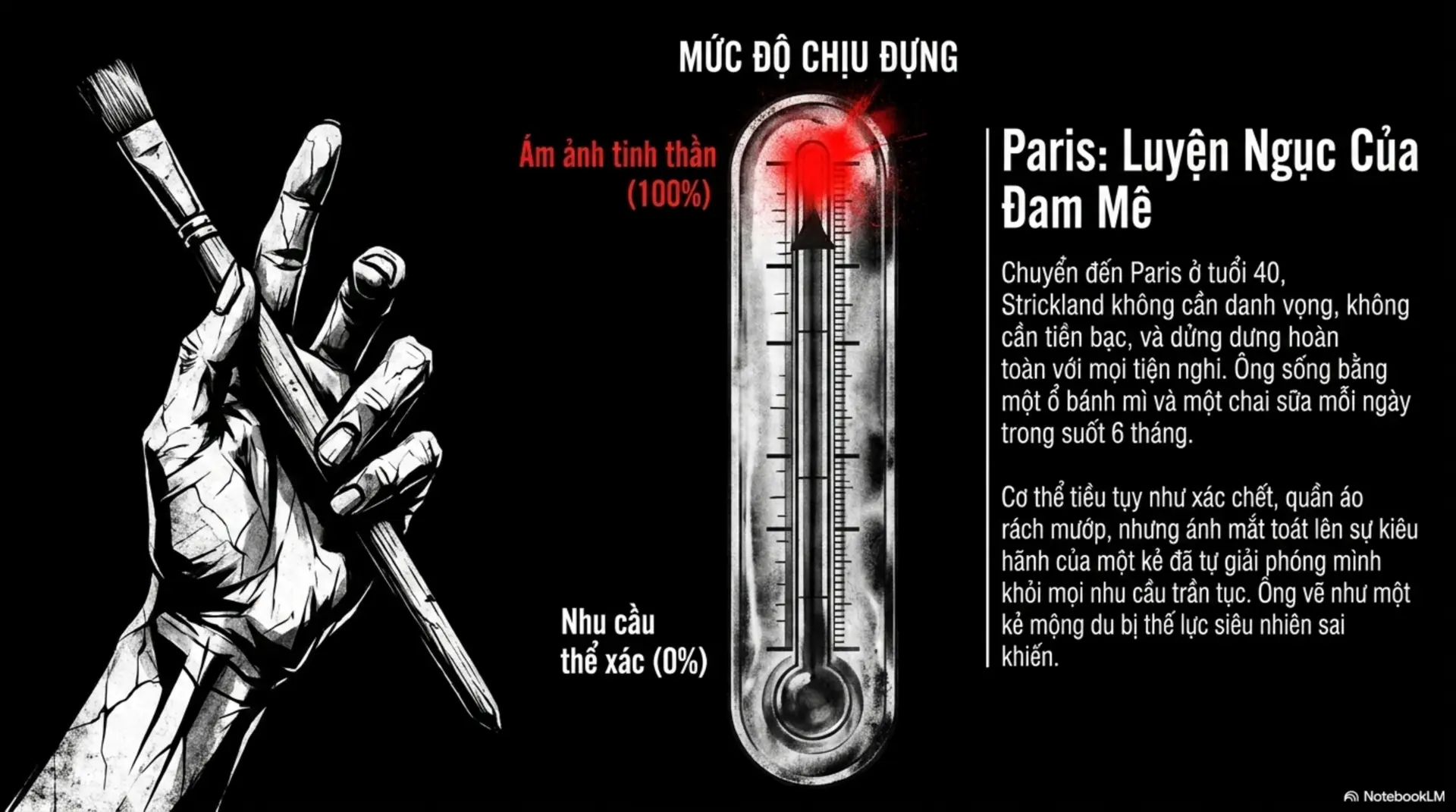 Slide Tóm tắt 7 - Mặt Trăng Và Đồng Sáu Xu: Khi Tiếng Gọi Nghệ Thuật Phá Vỡ Mọi Xiềng Xích
