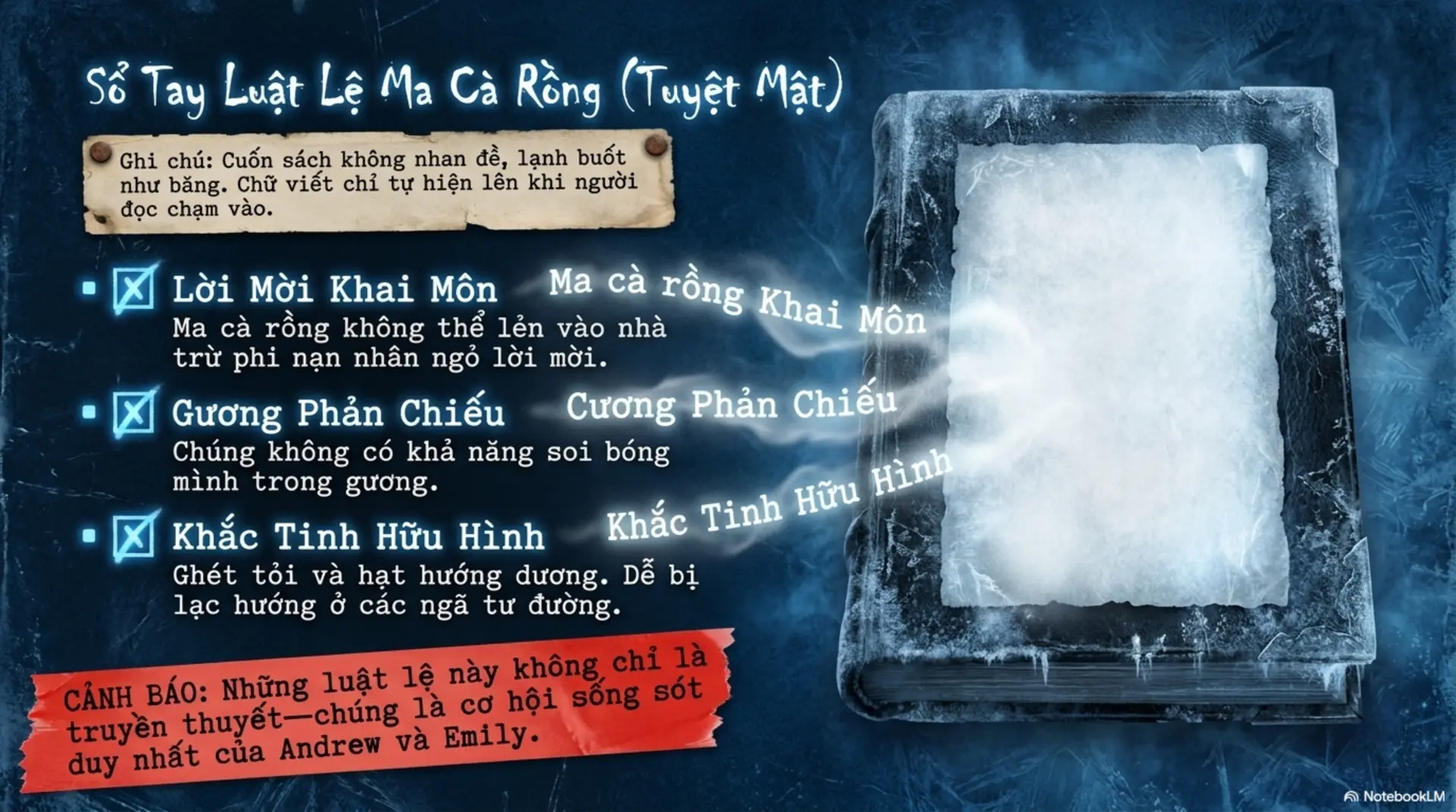 Slide Tóm tắt 8 - Vũ Trụ Kinh Dị Của R.L. Stine: Khám Phá Những Bí Mật Kỳ Bí Tại Mecobooks