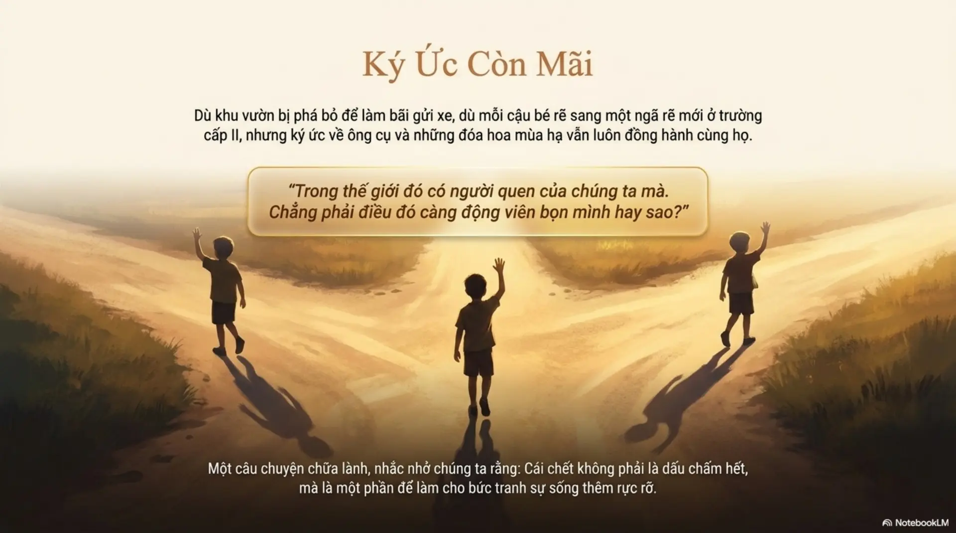 Slide Tóm tắt 10 - KHU VƯỜN MÙA HẠ - HÀNH TRÌNH ĐI TÌM SỰ SỐNG TRONG DÁNG HÌNH CÁI CHẾT