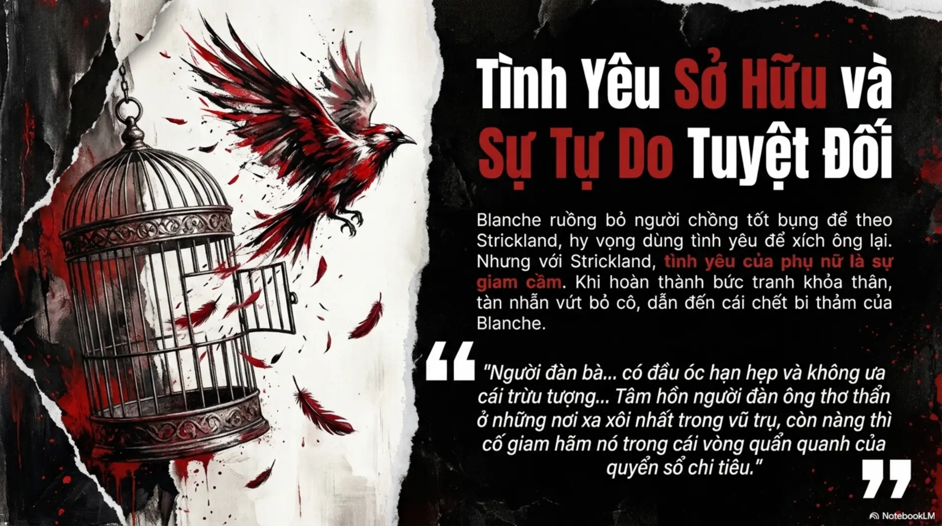 Slide Tóm tắt 10 - Mặt Trăng Và Đồng Sáu Xu: Khi Tiếng Gọi Nghệ Thuật Phá Vỡ Mọi Xiềng Xích