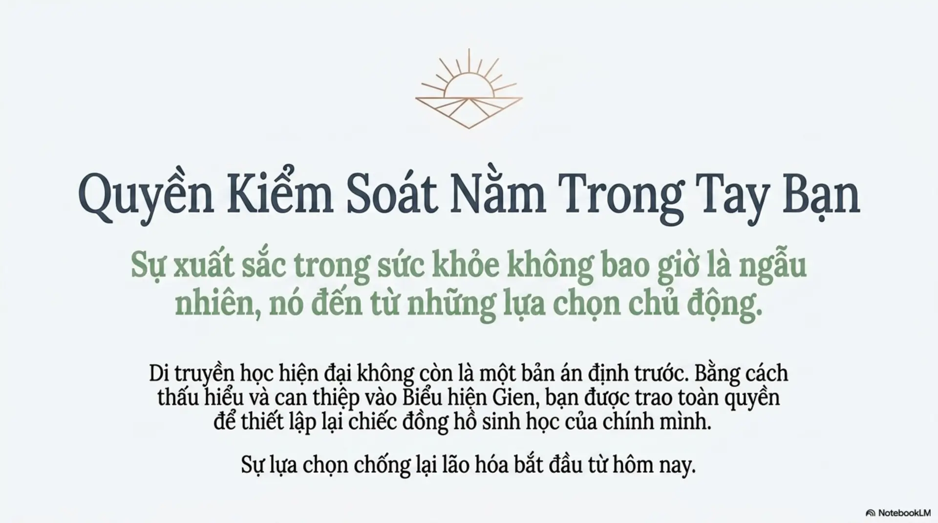 Slide Tóm tắt 10 - Giải Mã Bí Ẩn Lão Hóa: Khi 