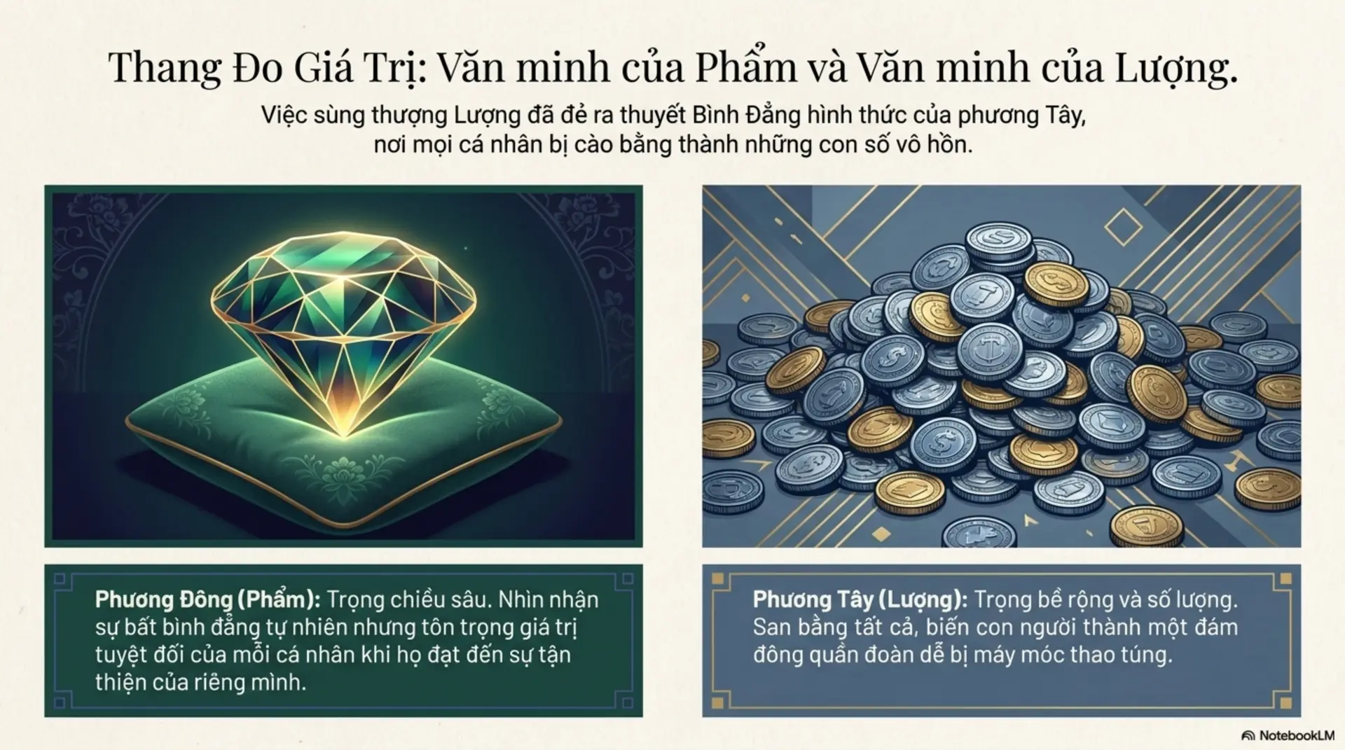 Slide Tóm tắt 10 - Văn Minh Đông Phương và Tây Phương: Tìm Lại Điểm Cân Bằng Trong