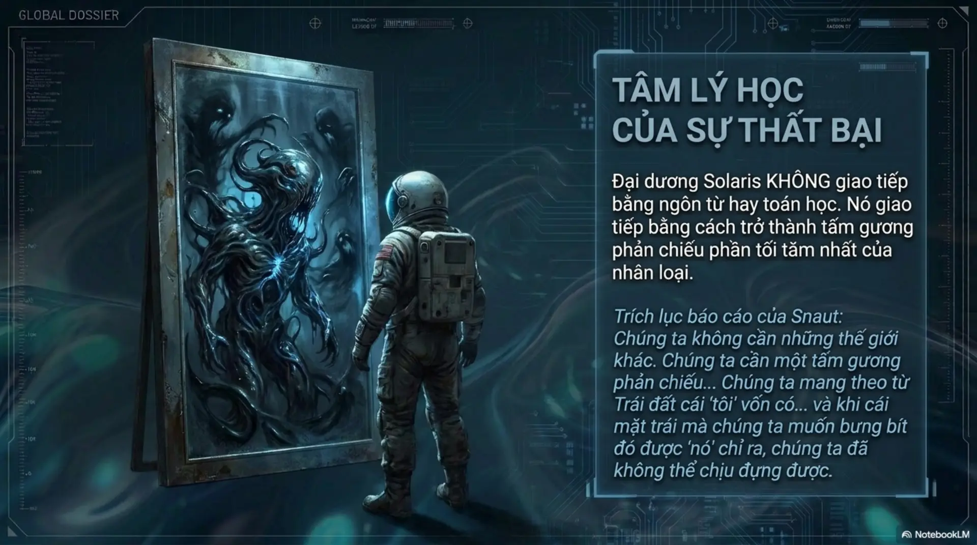 Slide Tóm tắt 11 - [Review] Solaris: Khi Vũ Trụ Là Một Tấm Gương Soi Chiếu Nội Tâm Con Người
