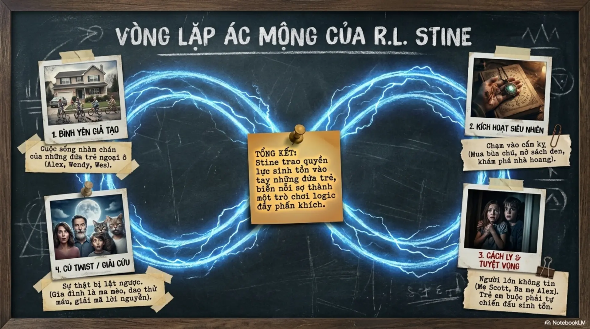 Slide Tóm tắt 11 - Vũ Trụ Kinh Dị Của R.L. Stine: Khám Phá Những Bí Mật Kỳ Bí Tại Mecobooks