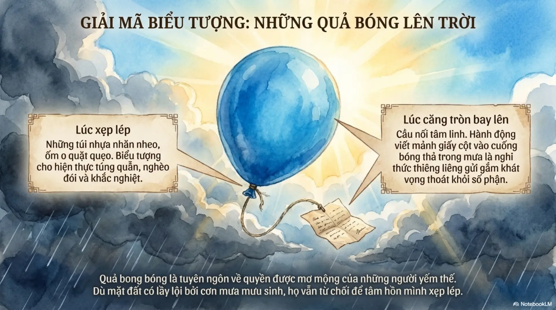 Slide Tóm tắt 12 - [Mecobooks] Bong Bóng Lên Trời: Những Ước Mơ Bay Cao Từ Gánh Nặng Nhọc Nhằn