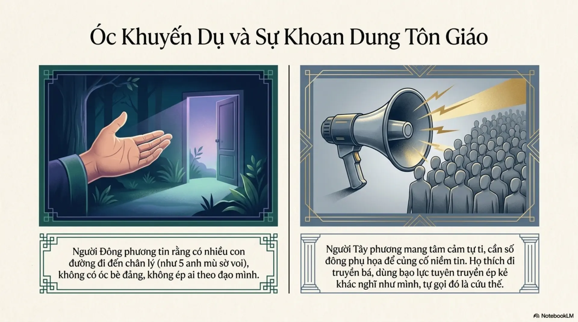 Slide Tóm tắt 13 - Văn Minh Đông Phương và Tây Phương: Tìm Lại Điểm Cân Bằng Trong