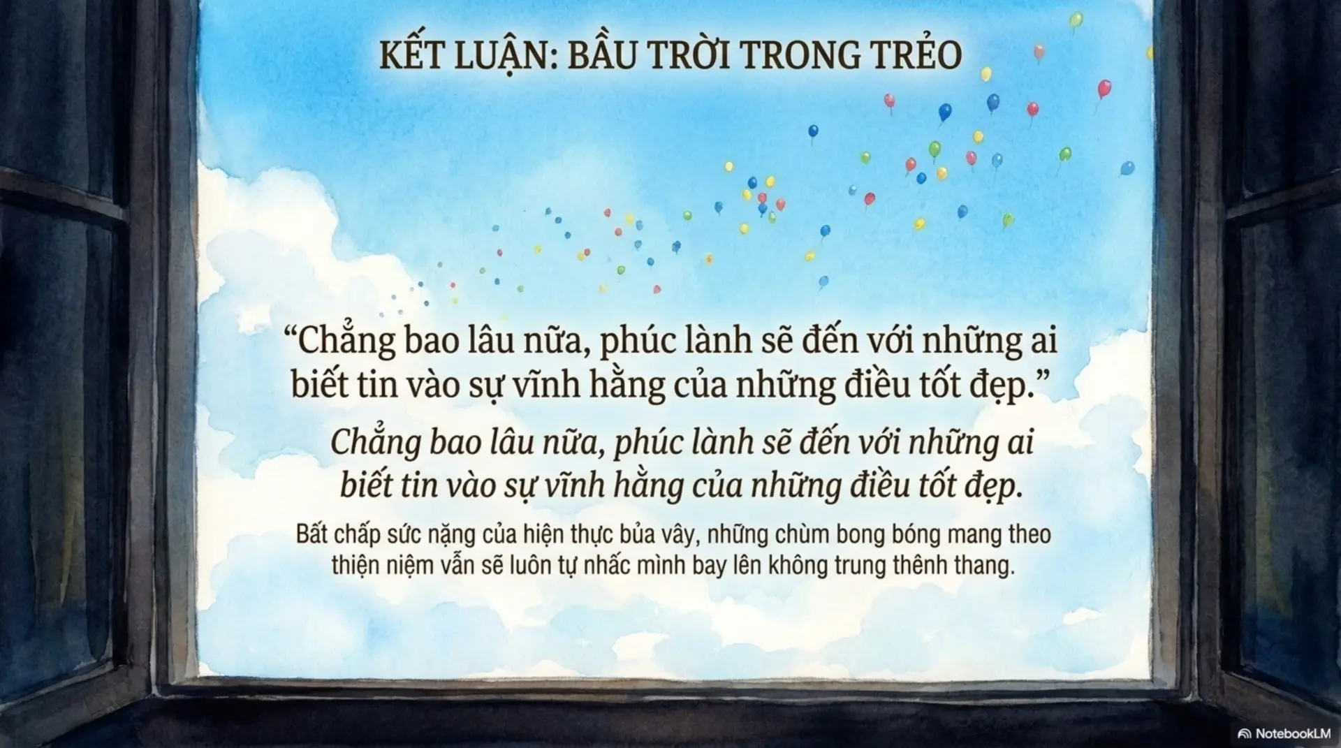 Slide Tóm tắt 14 - [Mecobooks] Bong Bóng Lên Trời: Những Ước Mơ Bay Cao Từ Gánh Nặng Nhọc Nhằn