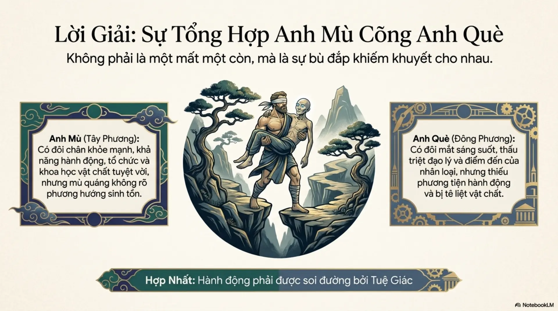 Slide Tóm tắt 15 - Văn Minh Đông Phương và Tây Phương: Tìm Lại Điểm Cân Bằng Trong