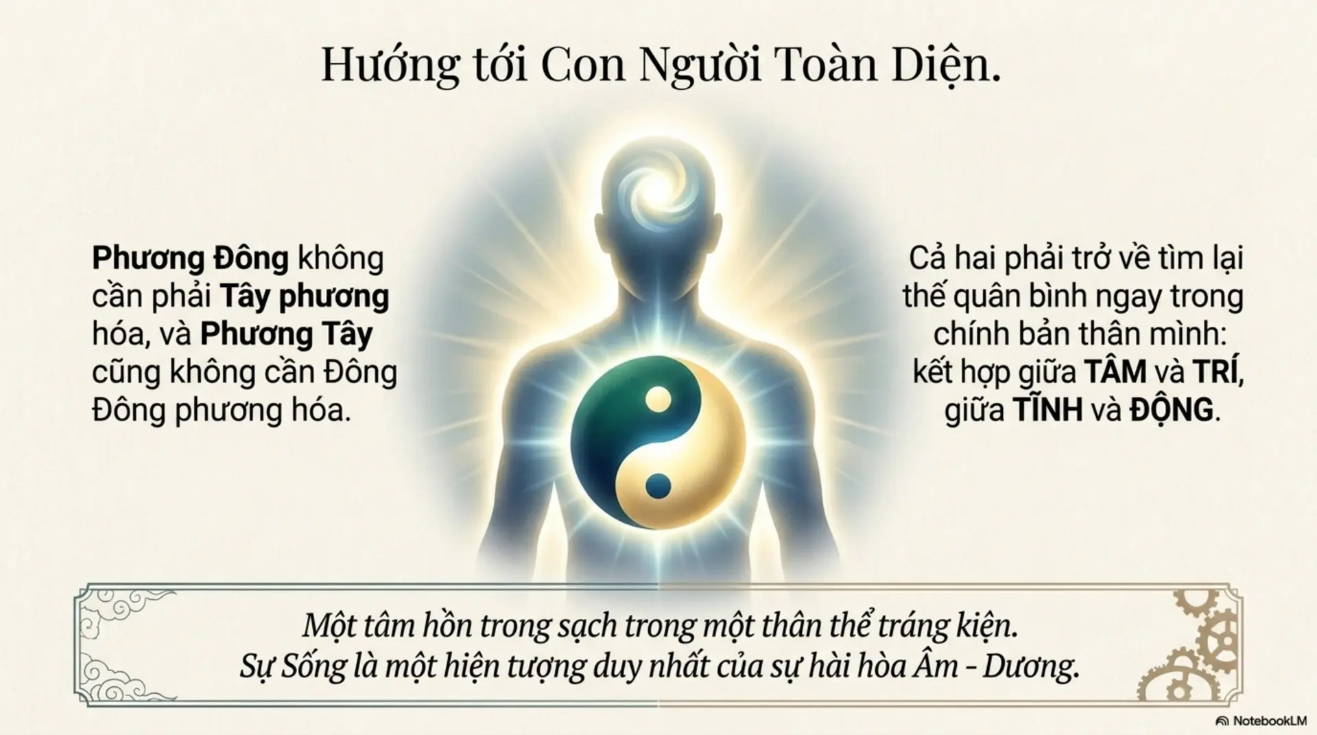 Slide Tóm tắt 17 - Văn Minh Đông Phương và Tây Phương: Tìm Lại Điểm Cân Bằng Trong